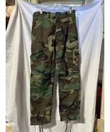 VTG Military Pants Mens X Small Camo Woodland Cold Weather Field Trouser... - £19.59 GBP