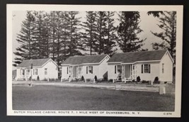 Dutch Village Cabins Duanesburg Route 7 New York Ny Vintage Postcard - $12.00