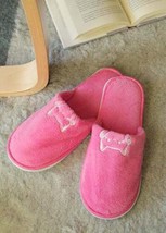 Paw Paw Women&#39;s Cat Slippers Pink Size SMALL 6-7 Premium Plush Slippers NEW - £14.01 GBP