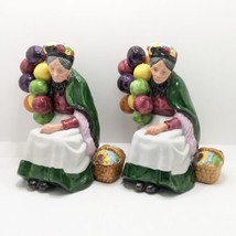 Leonardo Collection Balloon Lady Seller, Pair, Vintage Porcelain Figurines - £31.58 GBP