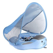 Non inflatable Baby Floater Infant Swim Waist 3D blue canopy - £72.42 GBP