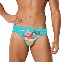 Mondxflaur Cartoon Swim Briefs Sexy Swimming Trunks Quick Dry Soft Athletic - £15.81 GBP