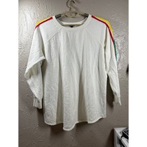 Torrid Sweatshirt Ivory Rainbow Stripes Tunic Pullover Crew Plus Size To... - $511.24 MXN