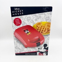 Disney Mickey Mouse Shaped Complete Belgian Waffle Maker Non-Stick Cooking - £19.51 GBP