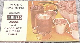 RECIPES HERSHEY&#39;S CHOCOLATE FLAVORED SYRUP RECIPES VINTAGE 1971 PAMPHLET - $3.00