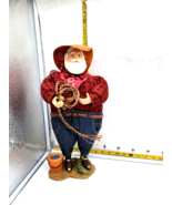 Christmas Western Cowboy Santa 16”  Figurine w/Lasso Handkerchief Jeans ... - $18.95