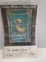 70&#39;s Vintage Gingham Goose ~ Under Mother&#39;s Wing Quilt ~ Mother Goose &amp; ... - $9.85