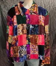 Vintage Cactus Flower Quilted Jacket Size X-Large - $32.73