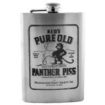 8oz Panther Piss Flask Laser Engraved - $21.55