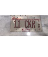 Vintage 1988 Illinois &quot;Land Of Lincoln&quot; Box Truck License Plate 11 CKR - $9.50 CAD