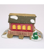 Cobblestone Corners Christmas Village Collection 2004 Red Covered Bridge... - $13.39 CAD