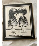 1970 Moppets Make Love Black Fran Mar Wall Plaque USA 9 x 11 - €20,58 EUR