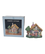 Vintage Easter Lighted Porcelain House Country Cottage Bunnies NCL - $13.47 CAD