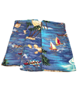 Vintage Hawaii Pot Holders Oven Mitts Lot 3 Hawaiian Blue Tropical Beach... - $11.78 CAD