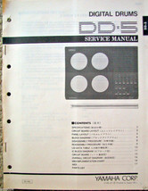 Yamaha DD-5 Digital Pads Drum Machine Original Service Manual, Schematic... - £17.82 GBP