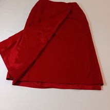 TALBOTS Women's Red Pure Wool Wrap Style Pencil Skirt Size 10 Made In USA image 10