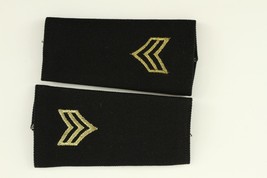 Vintage Military Insignia Shoulder Mark Large Sergeant Set Gold Thread - £9.81 GBP