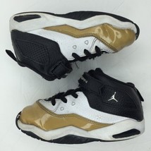 Toddlers Nike Air Jordan B&#39; Loyal Shoes Sneakers CU4924-100 Size 10C White Gold - £10.21 GBP
