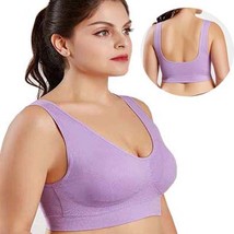 2 pieces Bras For Women Plus Size Woman Bra Underwear style2-lightpurple... - £7.46 GBP