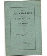 1908 Old Charges and Regulations of Free Masons w/Annotations Booklet-Upton - $531.69 MXN