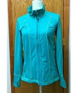 VTG Ladies Tangerine Teal/Aqua Activewear jacket small - $27.61 CAD