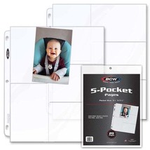 20 BCW Pro 5-Pocket Photo Page - £8.49 GBP