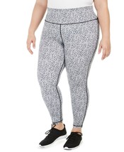 Ideology Plus Size High Rise 7/8 Printed Leggings, Feathered Leo, 1X - $36.00