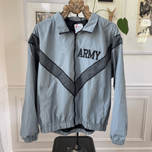 JWOD Skilcraft ARMY Reflective PT Jacket Gray Sage Green M - $27.36