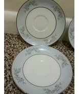 Noritake Blue Ridge Pattern Fine Bone China Dessert Saucers Set/8 - $127.40 MXN