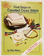 First Steps in Counted Cross Stitch Leaflet American School Needlework 5103 1986 - £11.67 GBP