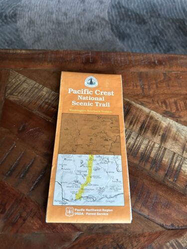 Pacific Crest National Scenic Trail MAP Southern Half WA 1986 Forest Ser... - $4.95