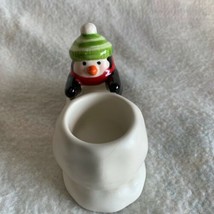 Holiday Christmas Penguin Tea Light Candle Holder Collectible Hallmark Winter - $13.99