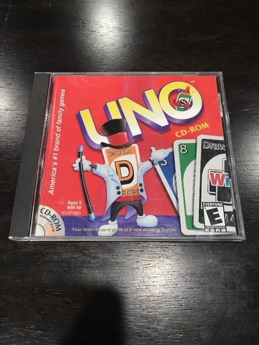 Uno Par Mattel (PC, 2000) Windows Cd-Rom Classique Carte Board Jeu - $44.11