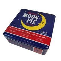 Lookout Moon Pie Empty Tin Box-Cobalt Blue-Chattanooga TN-Vintage Advertising - £13.97 GBP