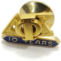 Vintage 10K Delta Kappa Phi Fraternity 10 Year Pin Tie Tack Lapel Pin - £140.66 GBP
