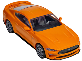 Skill 1 Model Kit Ford Mustang GT Orange Snap Together Model by Airfix Quickbuil - £24.65 GBP