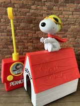 Peanuts Charlie Brown Just Play Snoopy Flying Ace RC Doghouse Toy WITH REMOTE - £23.25 GBP