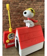 Peanuts Charlie Brown Just Play Snoopy Flying Ace RC Doghouse Toy WITH R... - £23.25 GBP