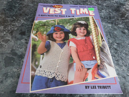 Vest time Sizes 4 to 12 Leisure Arts #2855 - £2.34 GBP