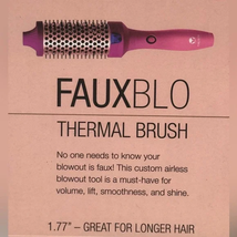 Calista FauxBlo Thermal Brush (Ruby) 1.77” Great For Long Hair - £39.29 GBP