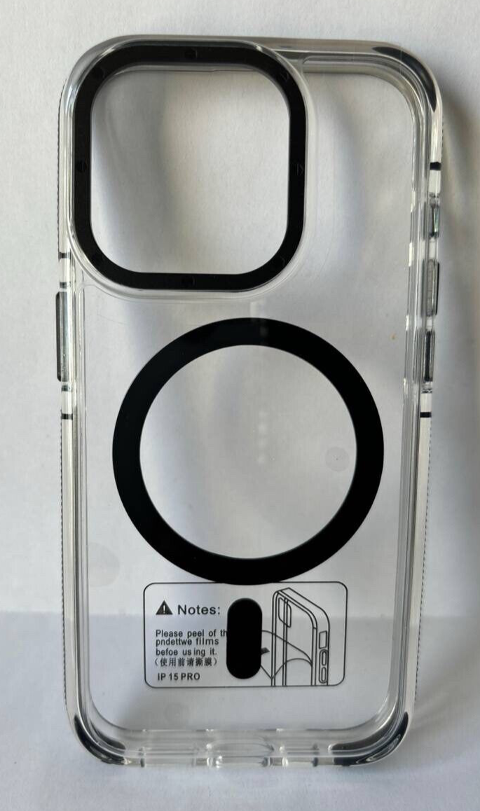 Protective MagSafe Case for iPhone 15 Pro 6.1" Clear Back Cover Translucent Stro Item image 6