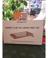 Servappetit Marble Slab Ice Cream Prep Set Bamboo Board Marble Slab And ... - $30.61 CAD