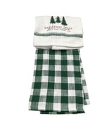 Robert Stanley Home Col Farm Green Holiday Kitchen Towels 2 Set Noel Far... - £8.14 GBP