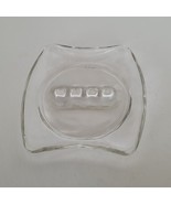 Vintage Ashtray Glass Cigarette Ash Tray Midcentury Concave Clear Table ... - $7.91