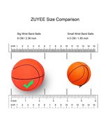 ZUYEE 2.36 Inch Wrist Return Ball Sports Wrist Ball Rubber Rebound Bounc... - £20.34 GBP