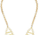 David Aubrey Hadrien Chapado en Oro Doble Fila Pearl 18&quot; Collar de Tende... - $33.75