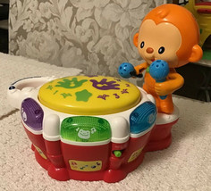 VTech BABY BEATS Monkey Drum - Fun and Educational, 70+ Songs Phrases &amp; ... - £9.28 GBP