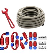 8AN 20FT Fuel Line Hose Kit with Fitting, Stainless Steel Braided 1/2&quot; C... - $206.65 CAD