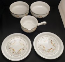 Denby Avignon 5 Pieces Made England 2 B &amp; B Plates 2 Cereal Bowls 1 Grav... - £88.22 GBP