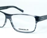 NEW ONKELS ONK90013 1 DEMI GREY /BLACK EYEGLASSES GLASSES FRAME 57-13-140mm - $97.40